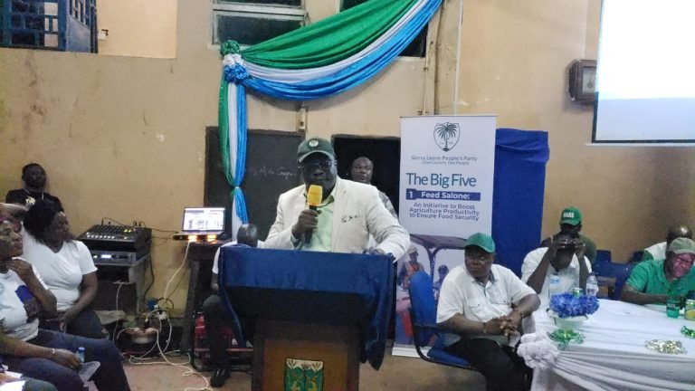 Chief Minister J.J Saffa Takes SLPP Manifesto To Njala University, Assures The University’s Place In Feed Salone