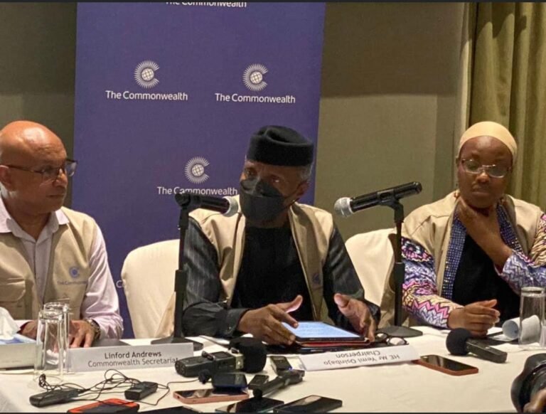 Commonwealth Observer Group Will Not Interfere With Electoral Process -Prof Yemi Osinbajo Affirms 