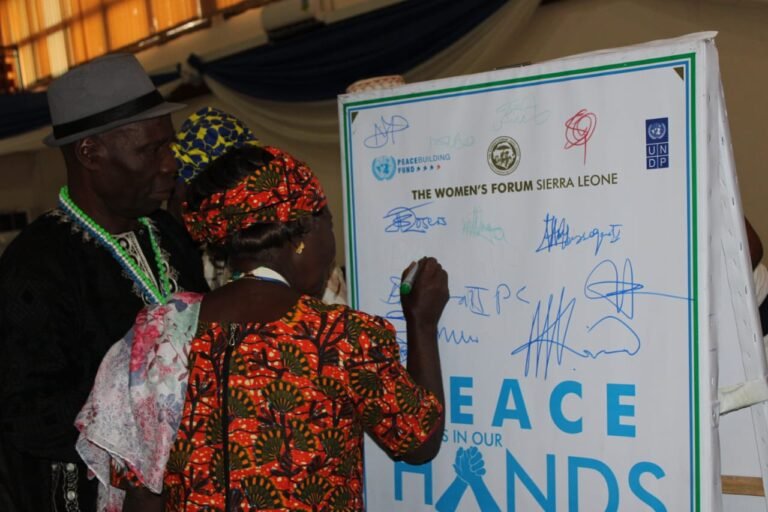 Paramount Chiefs, Tribal Heads, CSOs Sign Peace Clothe