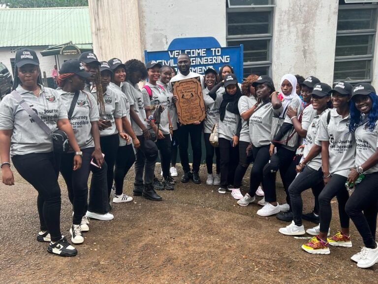 FBC Civil Engineering Students Donate Signboard To Department