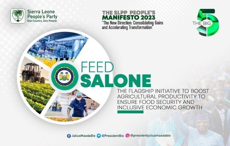 Public Institutions To Benefit Greatly From Feed Salone Project -President Bio Confirms