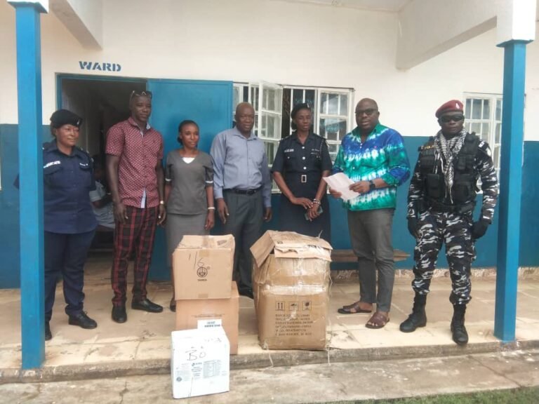 IGP William Fayia Sellu Supports Bo Police Hospital With Vital Medical Supplies
