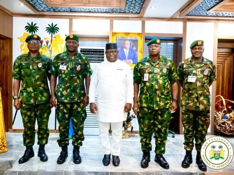 President Bio Receives High Powered ECOWAS Team In Freetown