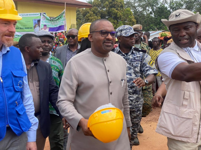 VP Juldeh Jalloh Commissions EUR 7.35million Makolo-Mabang Road For Construction