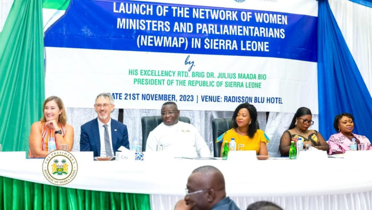 Pres. Bio Builds Alliance Among Female Ministers, Parliamentarians