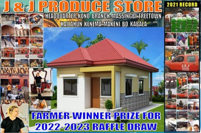 Kono District’s Cocoa Seller Rewarded With Luxurious House In J&J Produce Store Event