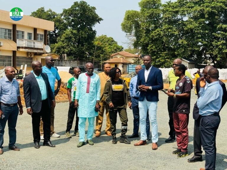 Top MOS And NSA Officials Inspect FIFA Artificial Turf Construction Projects Across S/ Leone