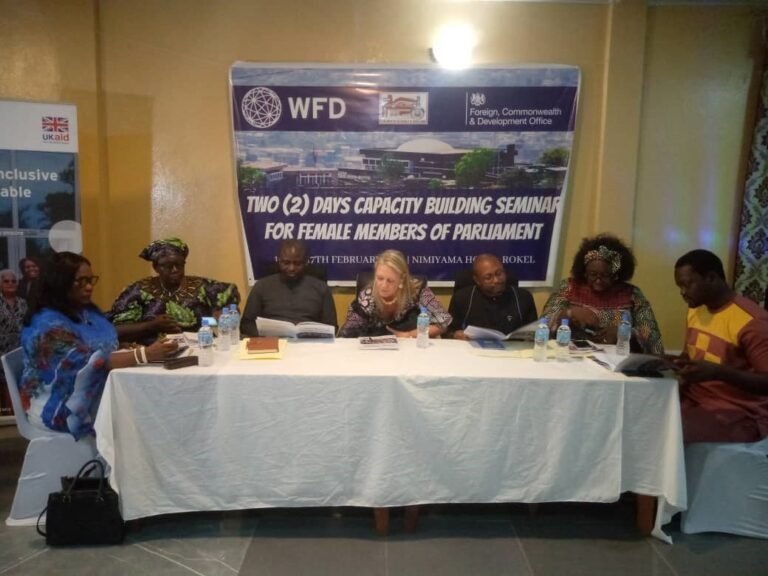 WFD ORGANIZES 1ST FEMALE PARLIAMENTARIANS’ SEMINAR