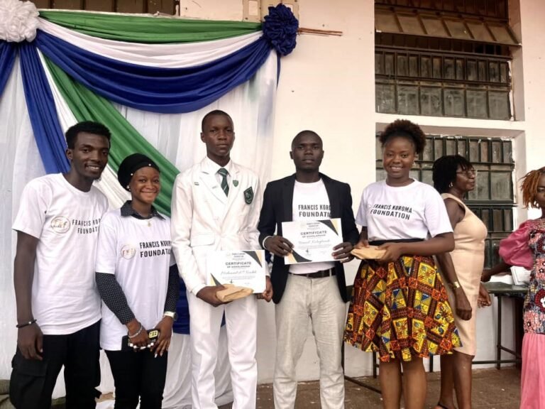 Francis Koroma Foundation Awards Prestigious Outstanding Prince Walean Scholarship 2024