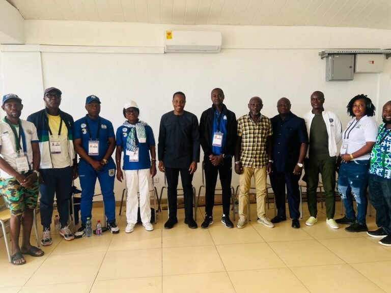 Sierra Leone’s Chief Minister Inspires Athletes at All African Games in Ghana