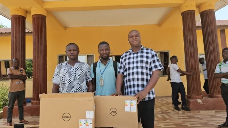 Bo District Council Chairman Supports National Youth Commission with Computers