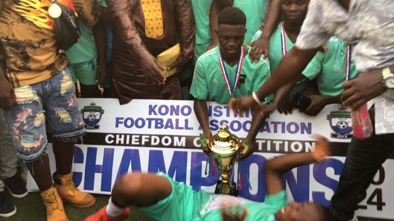 Kono District Football Association Chiefdom Competition Grand Final Commences