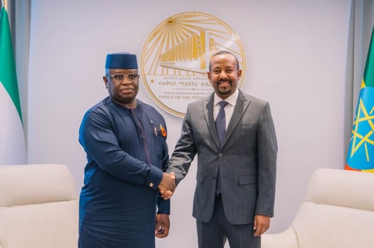 President Bio Meets with Ethiopian Prime Minister to Enhance Agricultural Collaboration