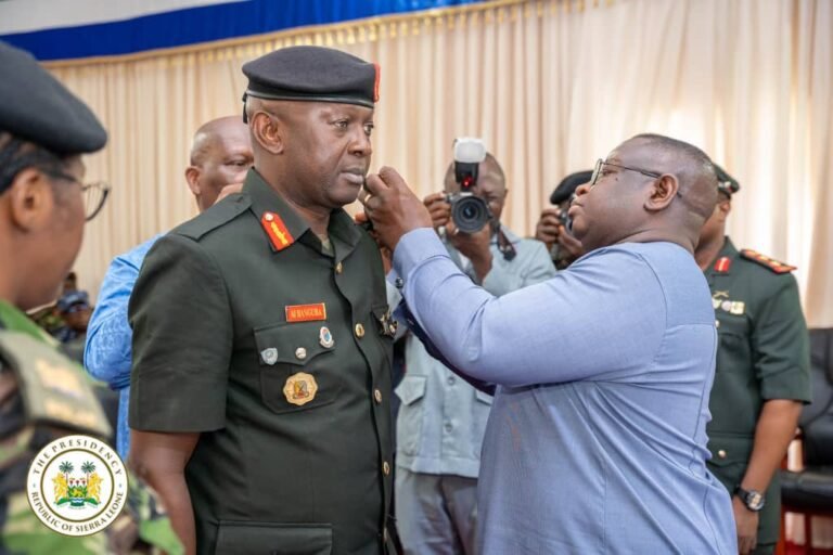 President Bio Decorates New Chief of Defence Staff