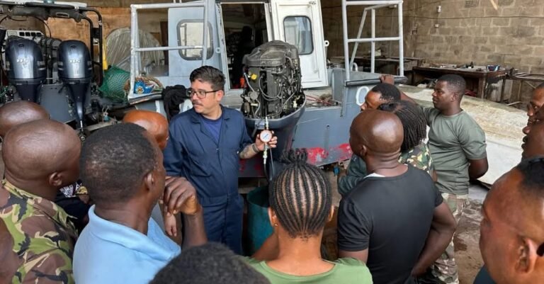 United States Embassy Conducts Outboard Motor Maintenance Course
