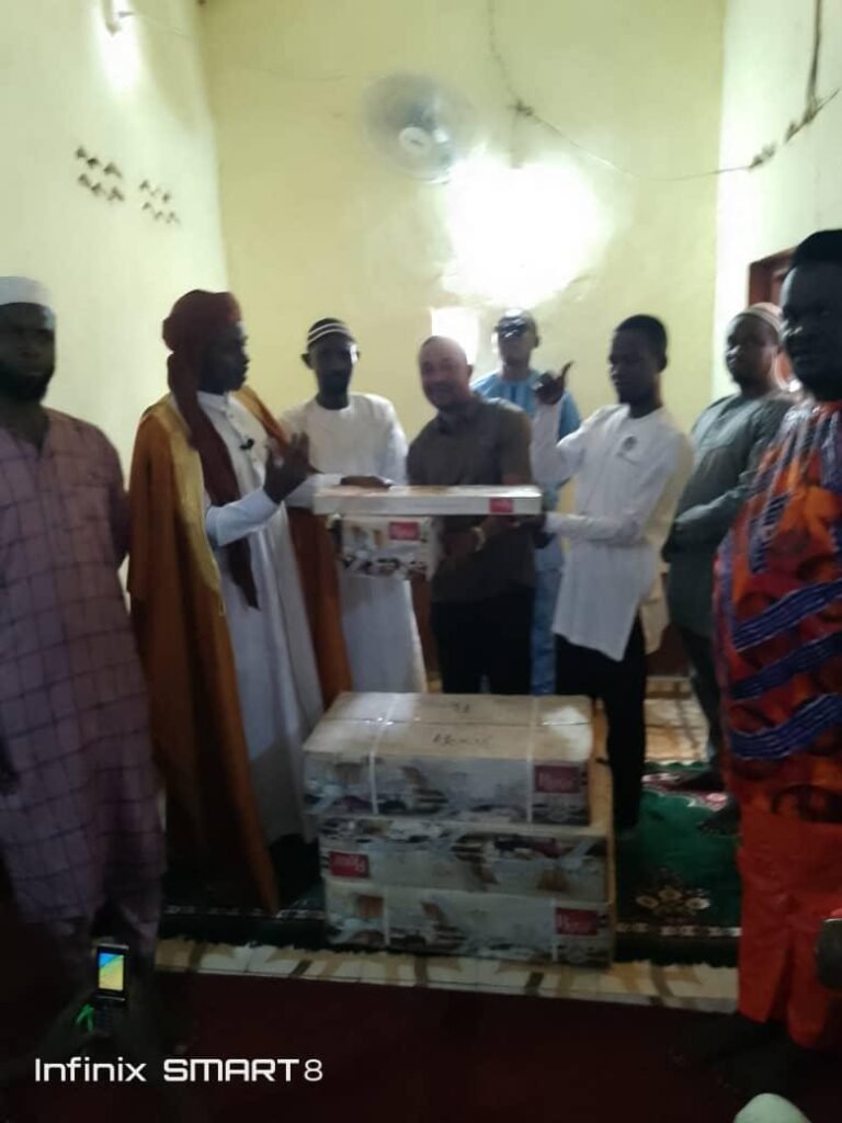 Alie Kabba Donates Fans to Pujehun Central Mosque