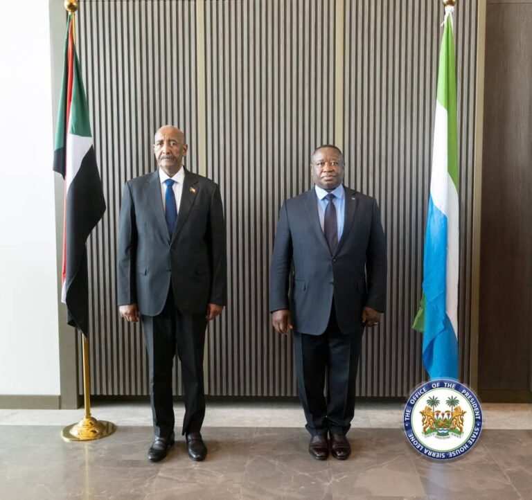 President Bio Hosts Sudan’s Leader Al-Burhan