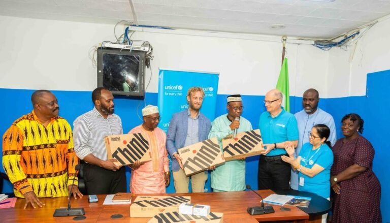 UNICEF and German International Cooperation Handover 56 Laptops to Ministry of Health