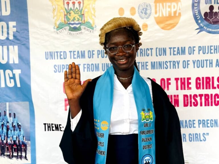 Empowering Young Girls… United Team Pujehun Launches Girls Parliament