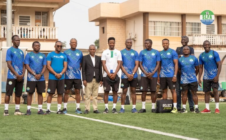 Leone Stars Team Manager Meets Head Coach Mohamed Kallon and Backroom Staff