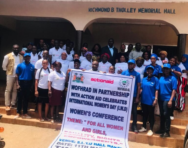 ActionAid Sierra Leone Supports WOFHRAD’s International Women’s Day Conference