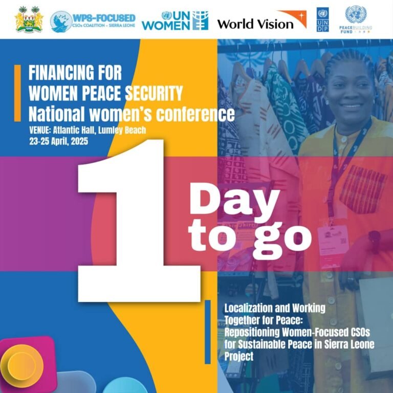Sierra Leone to Host Women’s Peace and Security Financing Conference