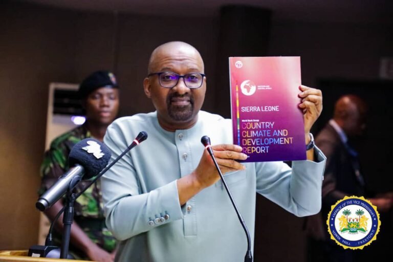 Vice President Juldeh Jalloh Unveils Strategic Economic and Climate Development Reports