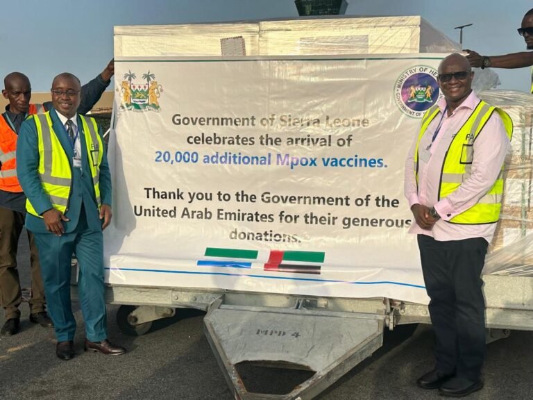 Strengthening S/Leone’s Public Health Response…  Ministry of Health Receives 20,000 Additional Mpox Vaccines