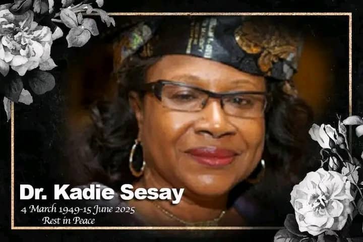 Former Presidential Running Mate Dr. Kadie Sesay Dies at 74
