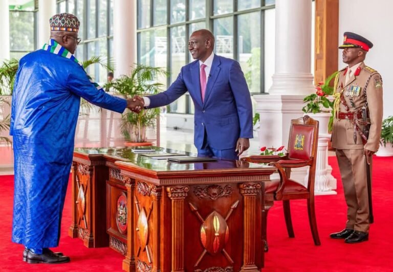 Sierra Leone’s High Commissioner to Kenya Presents Letters of Credence