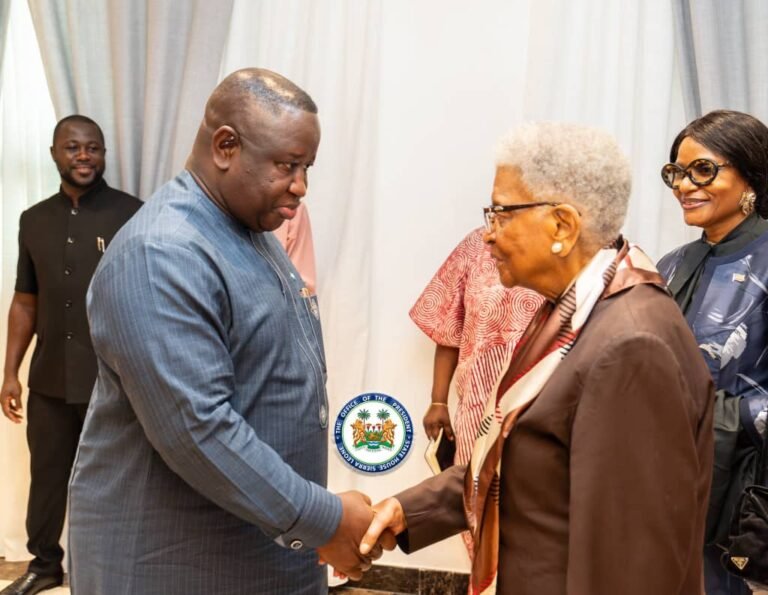 President Bio Meets Ellen Johnson Sirleaf to Strengthen ECOWAS Regional Cooperation
