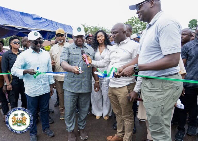 Boosting Economic Growth in Sierra Leone… President Bio Commissions Mattru Bridge