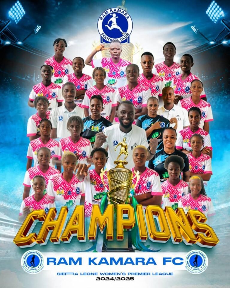 Ram Kamara FC Defeats Sierra Police Female Team to Claim League Title