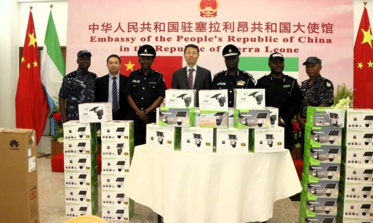Strengthening “Safe City” Initiative… Chinese Embassy Donates Surveillance Equipment to Sierra Leone Police