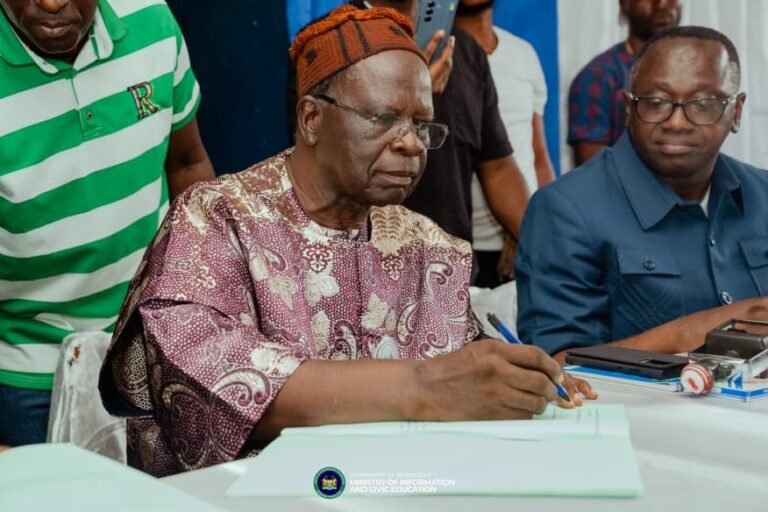 Kasafoni Iron Ore Project… SLMMDMC Signs Land Lease Agreements with Three Chiefdoms