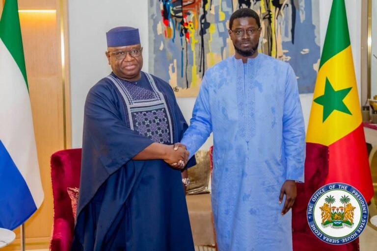 President Bio Deepens Regional Cooperation with Senegalese President