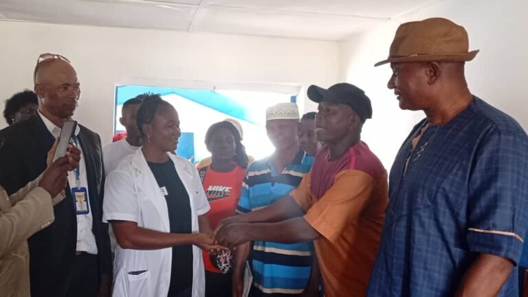 Kono District Council Chairman Hands Over Two World Bank-Funded Projects