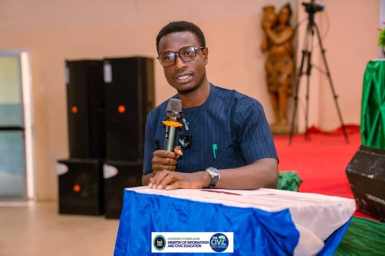 Deputy Youth Minister Inspires Young People at Makeni Civic Day Series