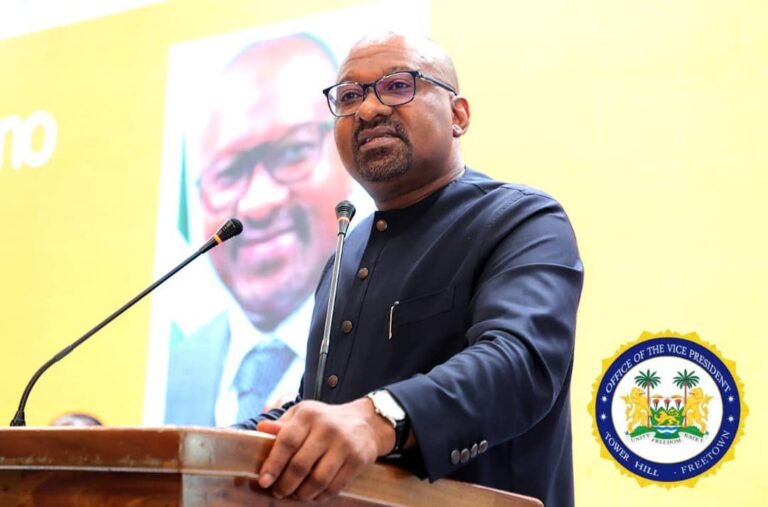 Vice President Jalloh Urges Stronger Domestic Revenue