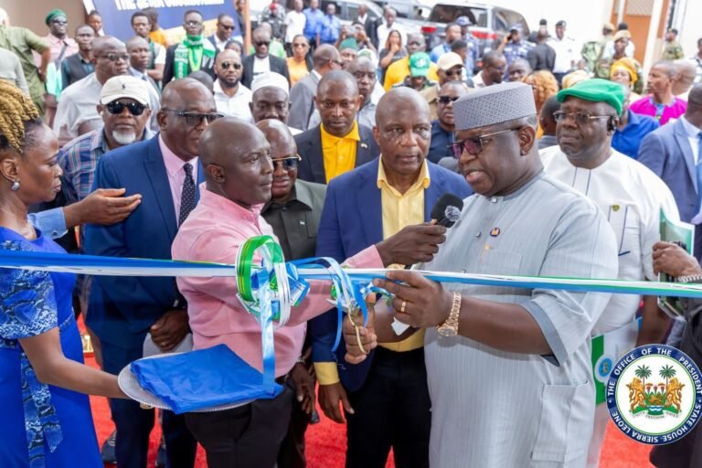 Commissioning Modern Sewa Grounds Market… President Bio Urges NaSSIT to Build More Markets Nationwide
