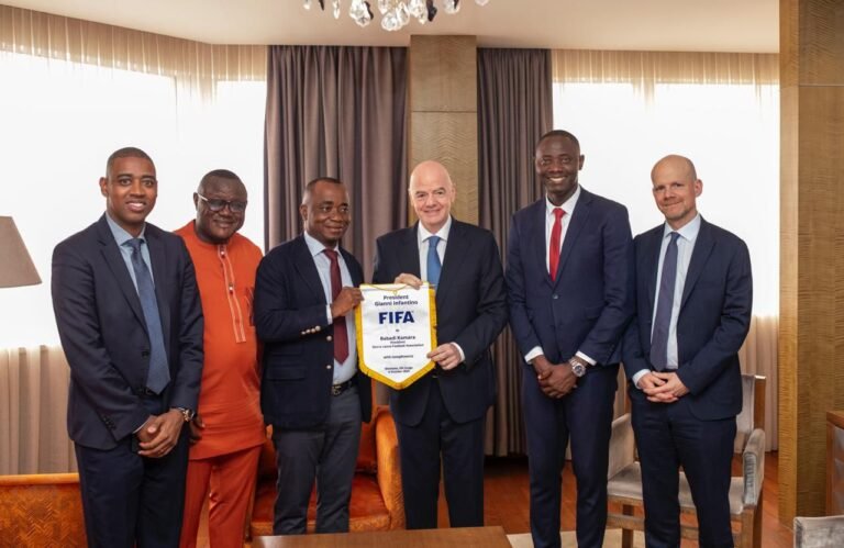 Sierra Leone Football Association President Babadi Kamara Holds Strategic Meeting with FIFA President