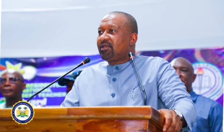 Vice President Jalloh Highlights Vital Role Teachers Play in Nation Building