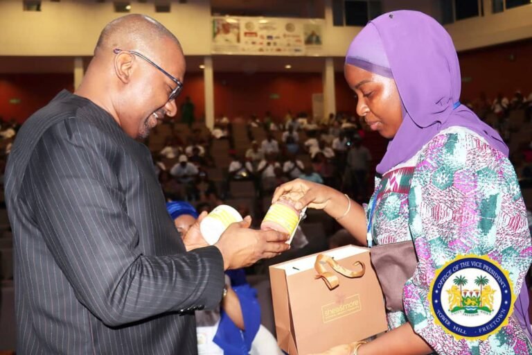 Vice President Juldeh  Jalloh Urges Sierra Leoneans to Take Pride in Homegrown Products
