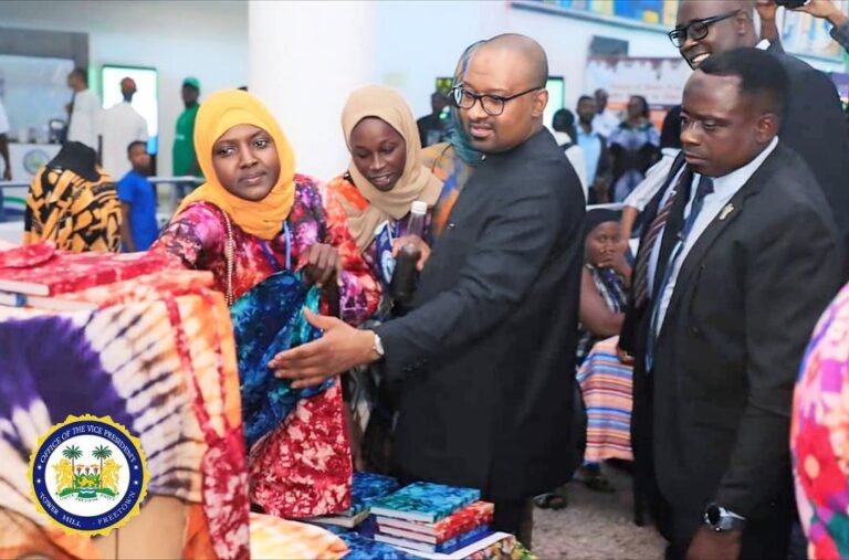 Vice President Juldeh Jalloh Shows Strong Support for Local Producers at Made In Sierra Leone Exhibition