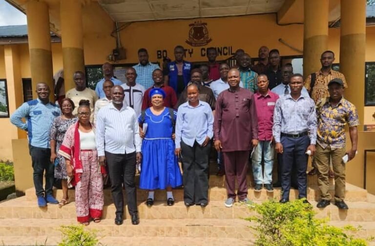 Bo District and City Councils Hold Workshop to Develop Results Frameworks for Local Governance