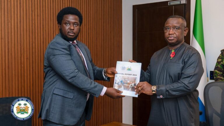 Presenting 2024 Annual Report to Pres. Bio… Anti-Corruption Commission Reaffirms Commitment to Fight Against Corruption