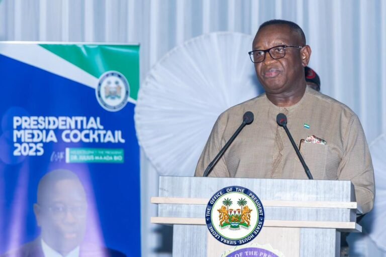 President Bio Increases Sierra Leone Association of Journalists Annual Subvention to Nle 2.7 Million