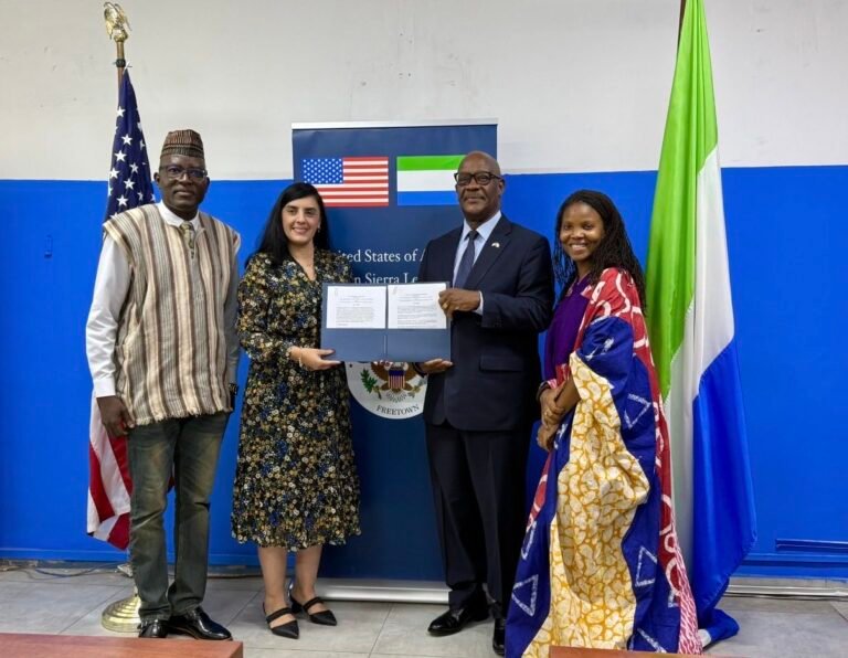 V.P Jalloh Applauds $129 Million U.S.-Sierra Leone Health Agreement