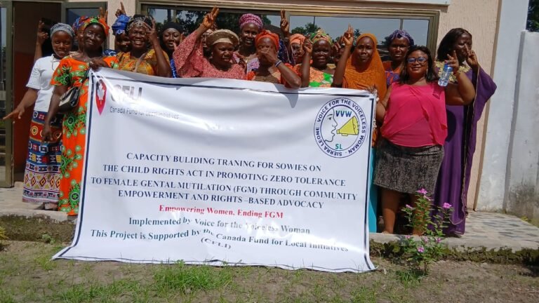 Voices of the Voiceless Trains Soweis in Bo on 2024 Child Rights Act