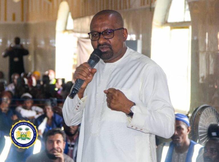 VP Juldeh Jalloh Urges Religious Leaders to Promote Love, Moderation, and Unity After Viral Video